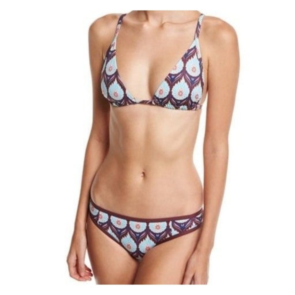 Tavik Womens Vivienne Jayden Bikini Set In  Monaco Merlot Size Large L